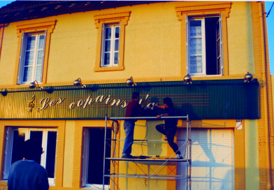 travaux d'ouverture aux Copains d'Abord à Salbris en 1997