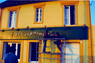 travaux d'ouverture aux Copains d'Abord à Salbris en 1997